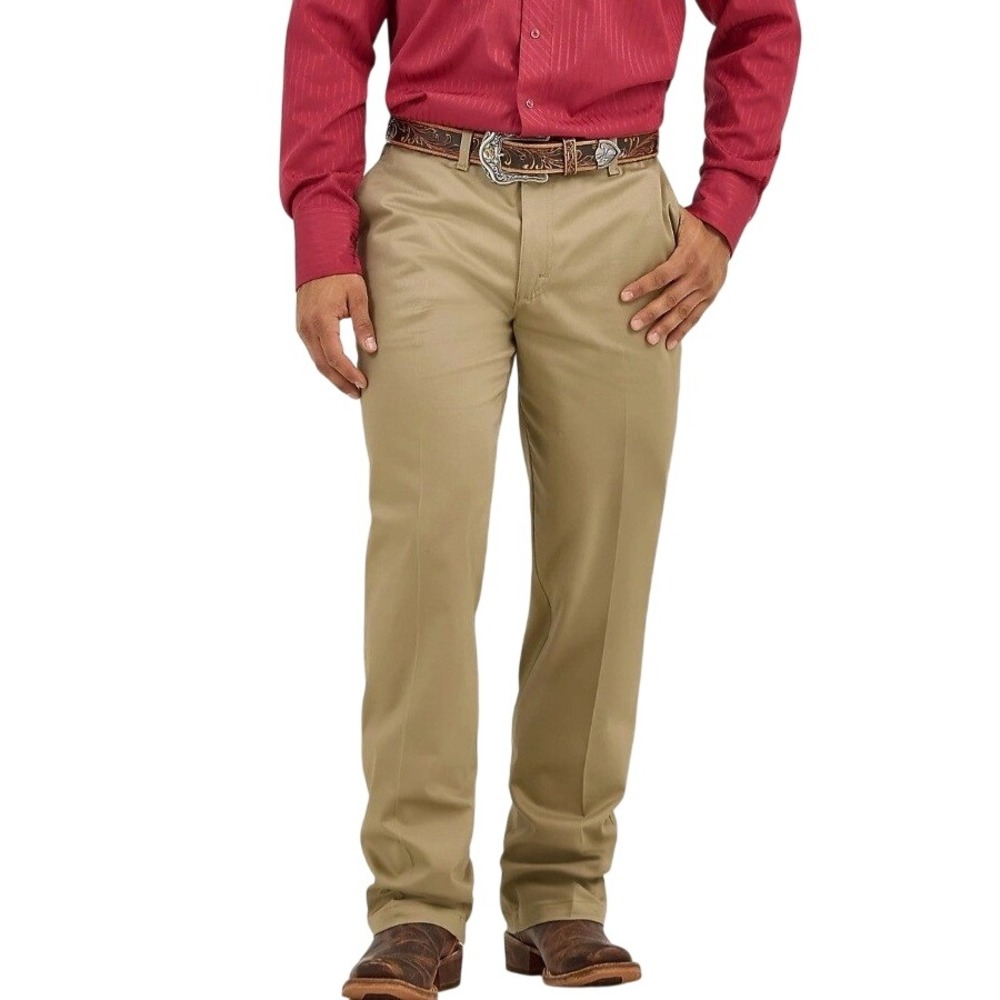 Wrangler Riata Relaxed Fit Flat Front Stretch Fabric Men's Pants 32 X 32